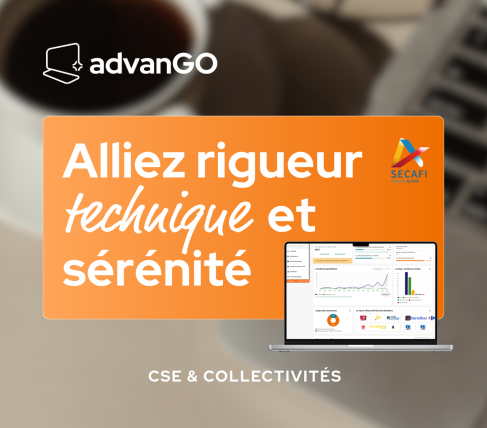 Interface de comptabilité analytique du logiciel advanGO montrant la séparation des budgets ASC et AEP.